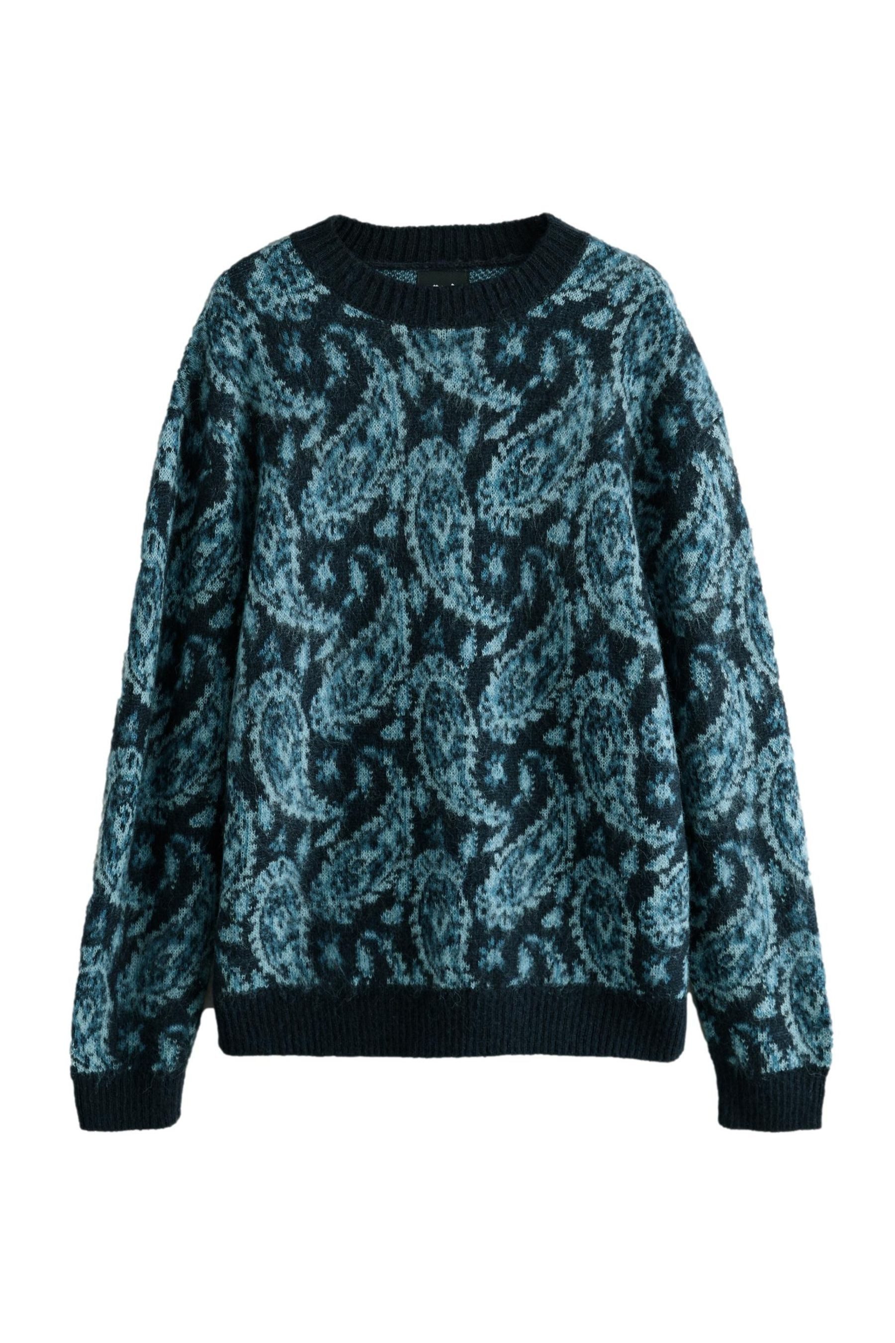 Next Rundhalspullover Angerauter Relaxed Fit Rundhalspullover günstig online kaufen
