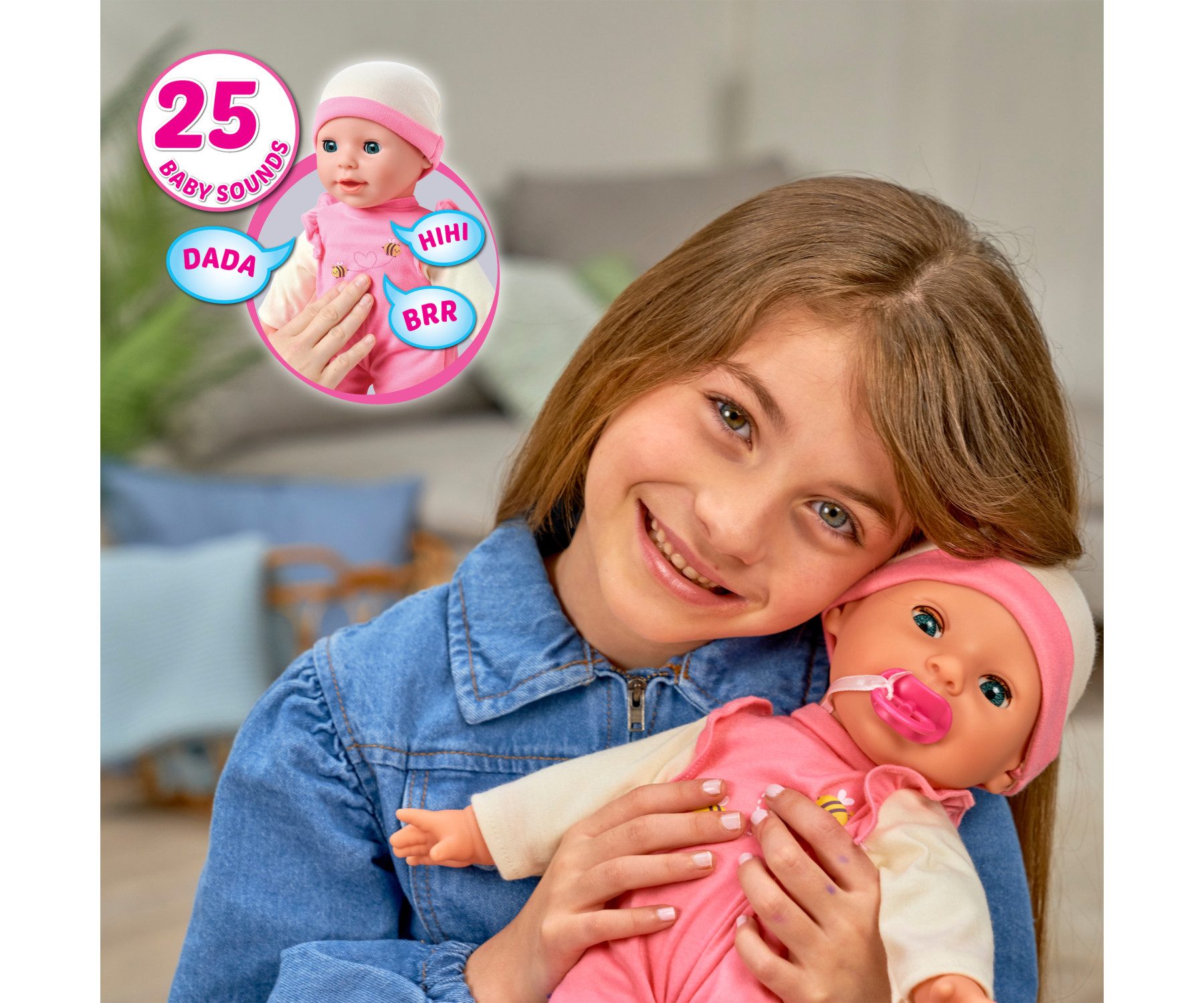 SIMBA Babypuppe Laura Baby Whoopee, mit Funktionen