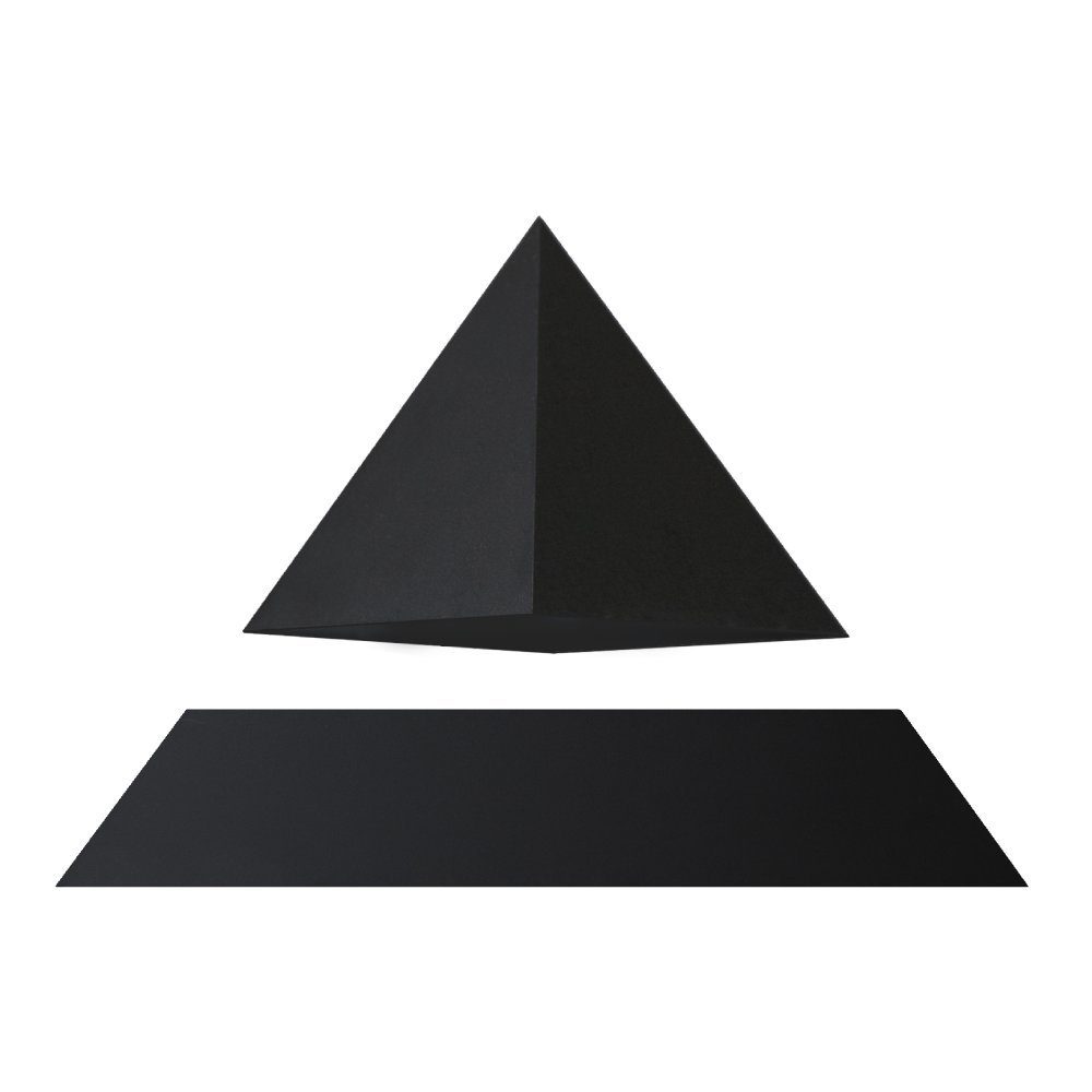 FLYTE Dekoobjekt Py, Py, schwebende Pyramide Basis Schwarz,Pyramide Schwarz
