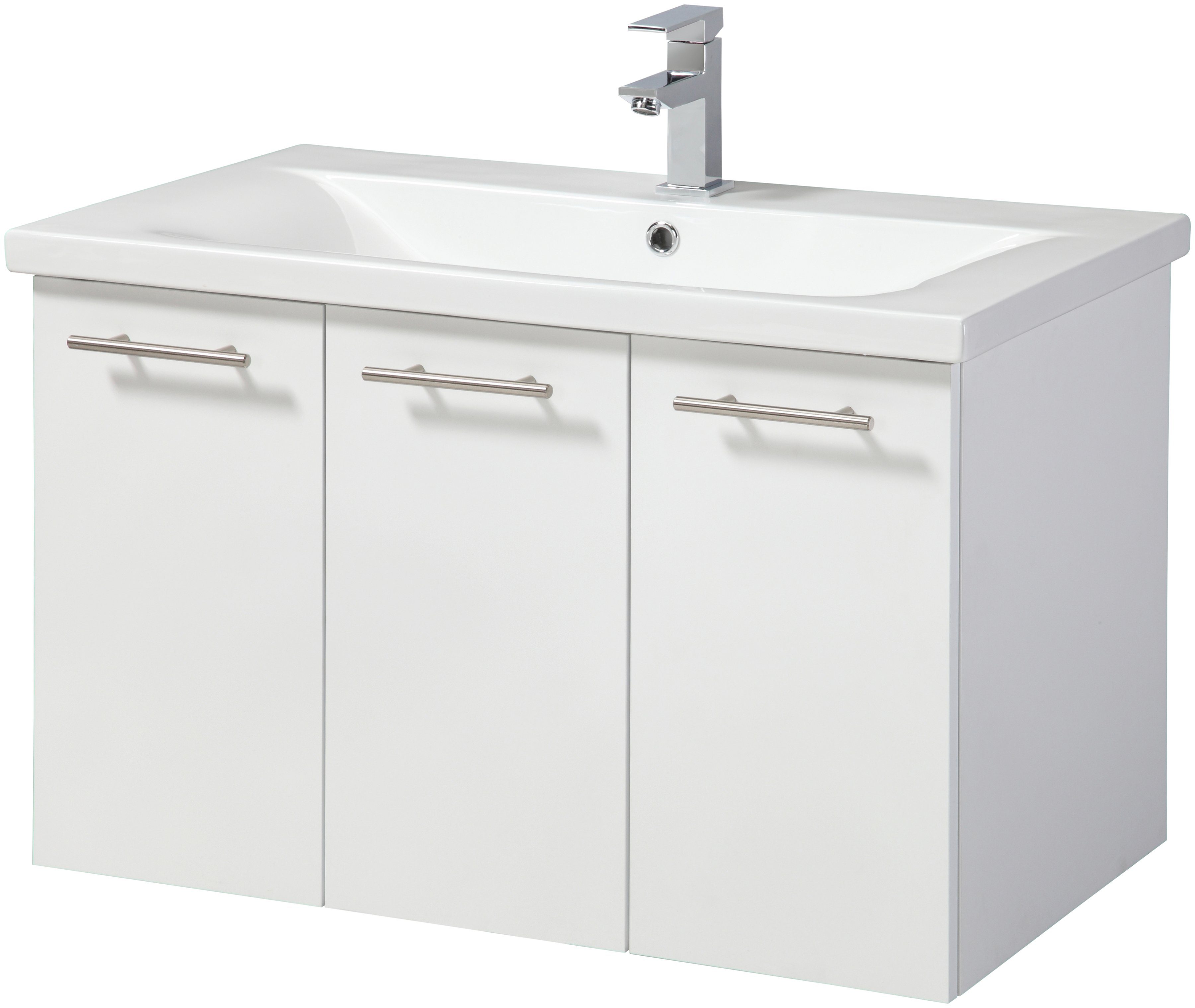 welltime Waschtisch »Lugo«, Breite 80 cm, 3 Türen | OTTO