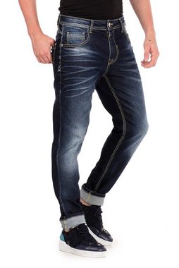 Cipo & Baxx Slim-fit-Jeans im Washed-Look in Straight Fit