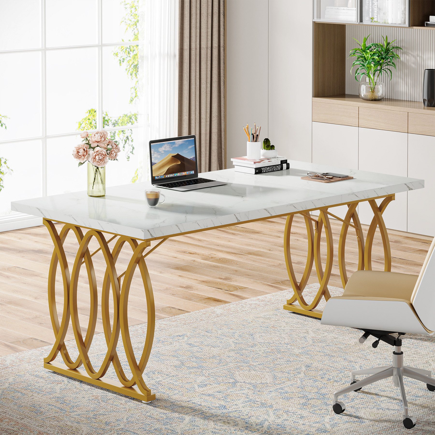 Tribesigns Schreibtisch Computertisch, 160 x 80 günstig online kaufen