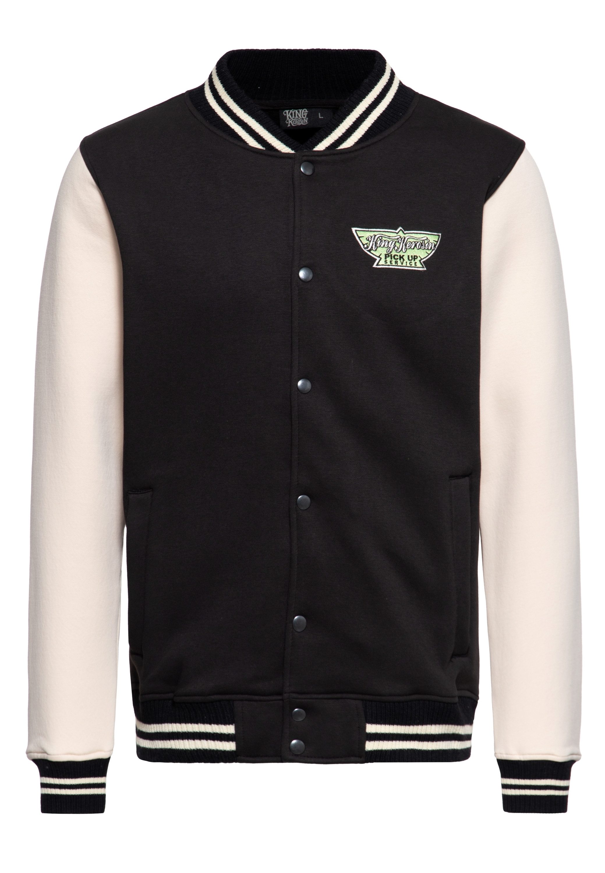 KingKerosin Collegejacke Pick-Up Service (1-St) mit großer Stickerei