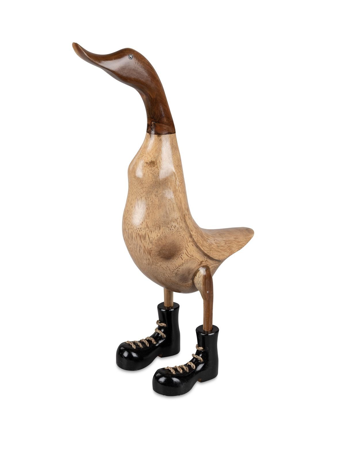 formano Dekofigur Stehende Holzente 44cm Dekorative Holzfigur für Zuhause