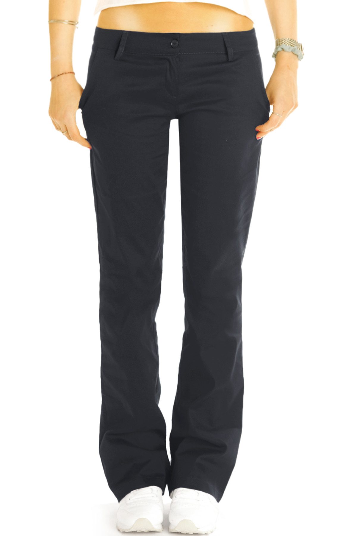be styled Bootcuthose Low Waist Hose, ausgestellte Hüfthose, Chino - Damen - j20k-A