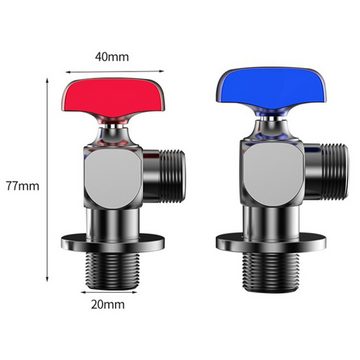 Amissz Eckventil Eckregulierventil Mit Regulierfunktion für Warm Kaltwasser, besonders bestandig