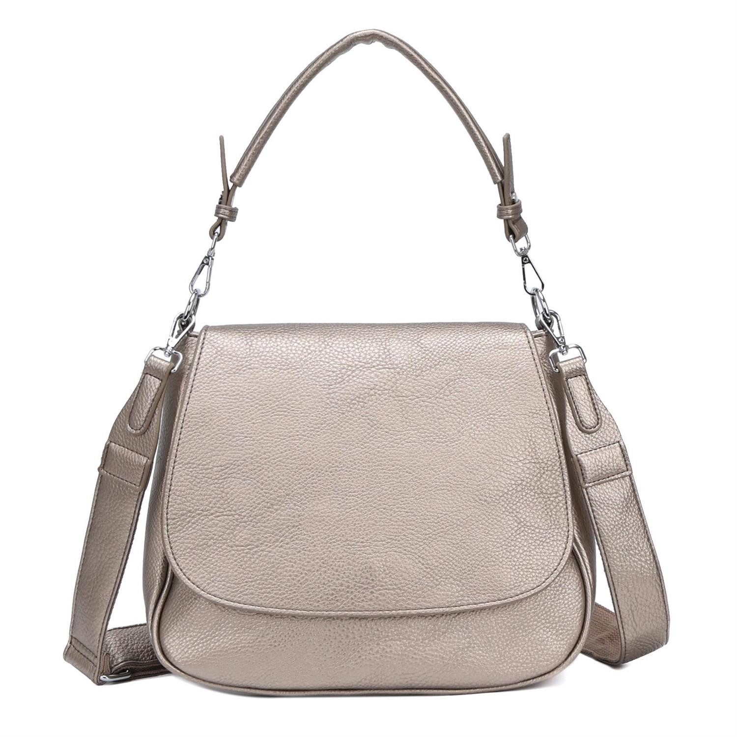 ITALYSHOP24 Schultertasche DAMEN TASCHE SHOPPER Umhängetasche günstig online kaufen