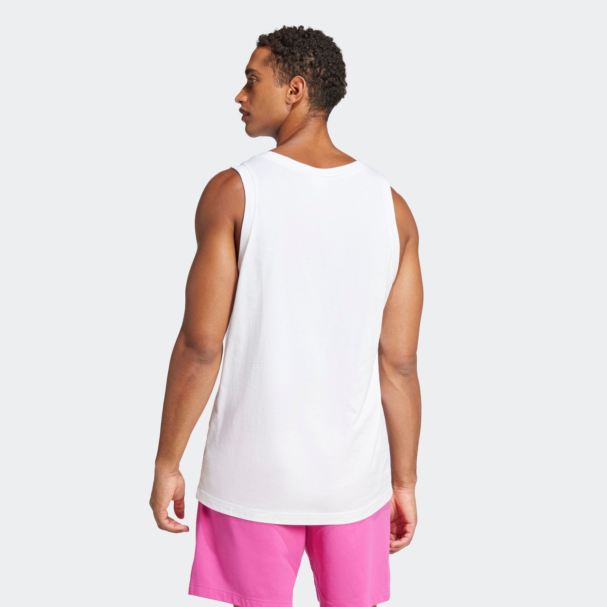 adidas Sportswear Tanktop M SL TANK mit Rundhalsausschnitt, ohne Verschluss, aus Baumwolle