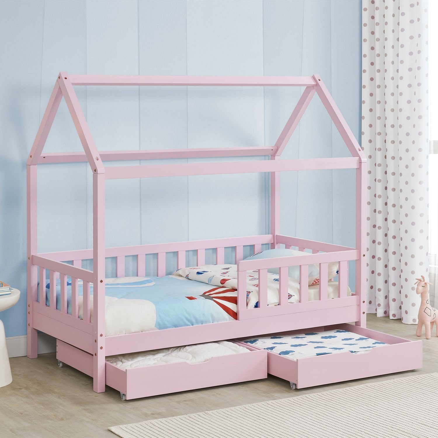 Juskys Kinderbett Marli, 80x160 cm, 3 günstig online kaufen