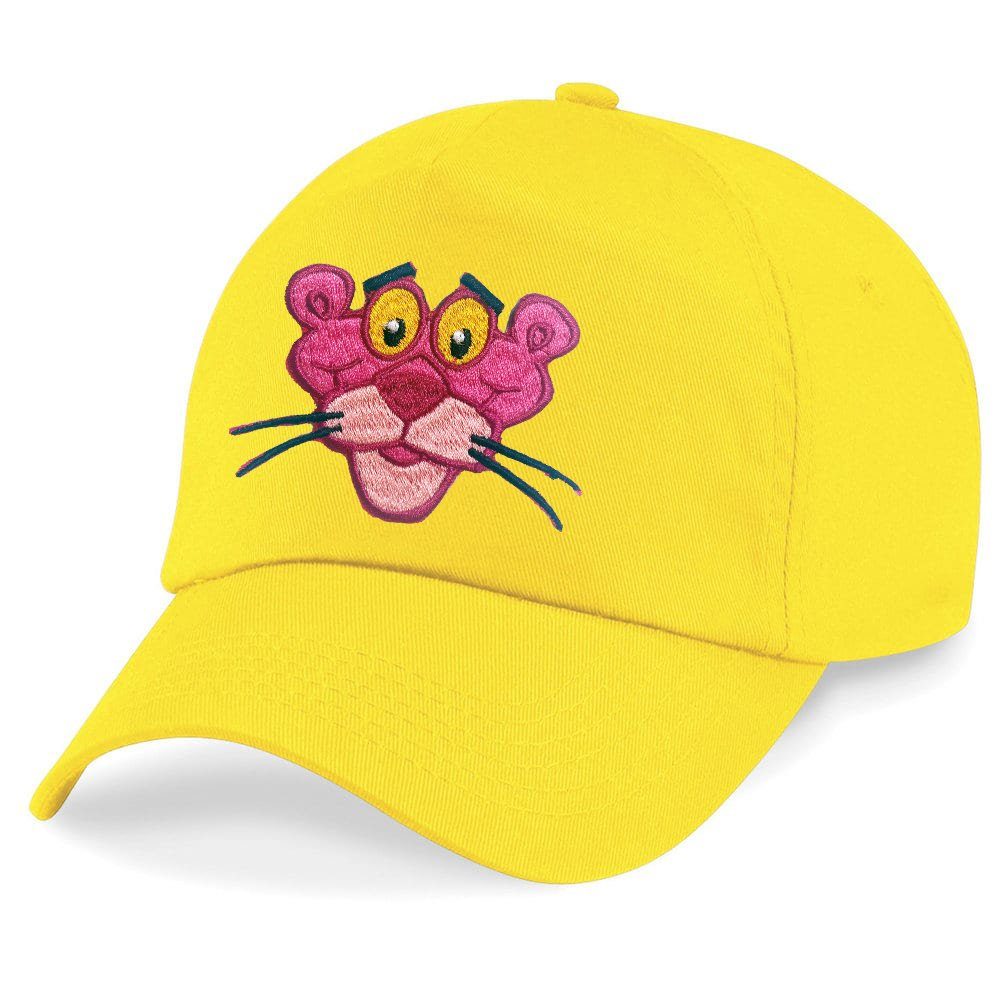 Blondie & Brownie Baseball Cap Kinder Pink Panther Paulchen Stick Patch Rosarote One Size Gelb | Baseball Caps