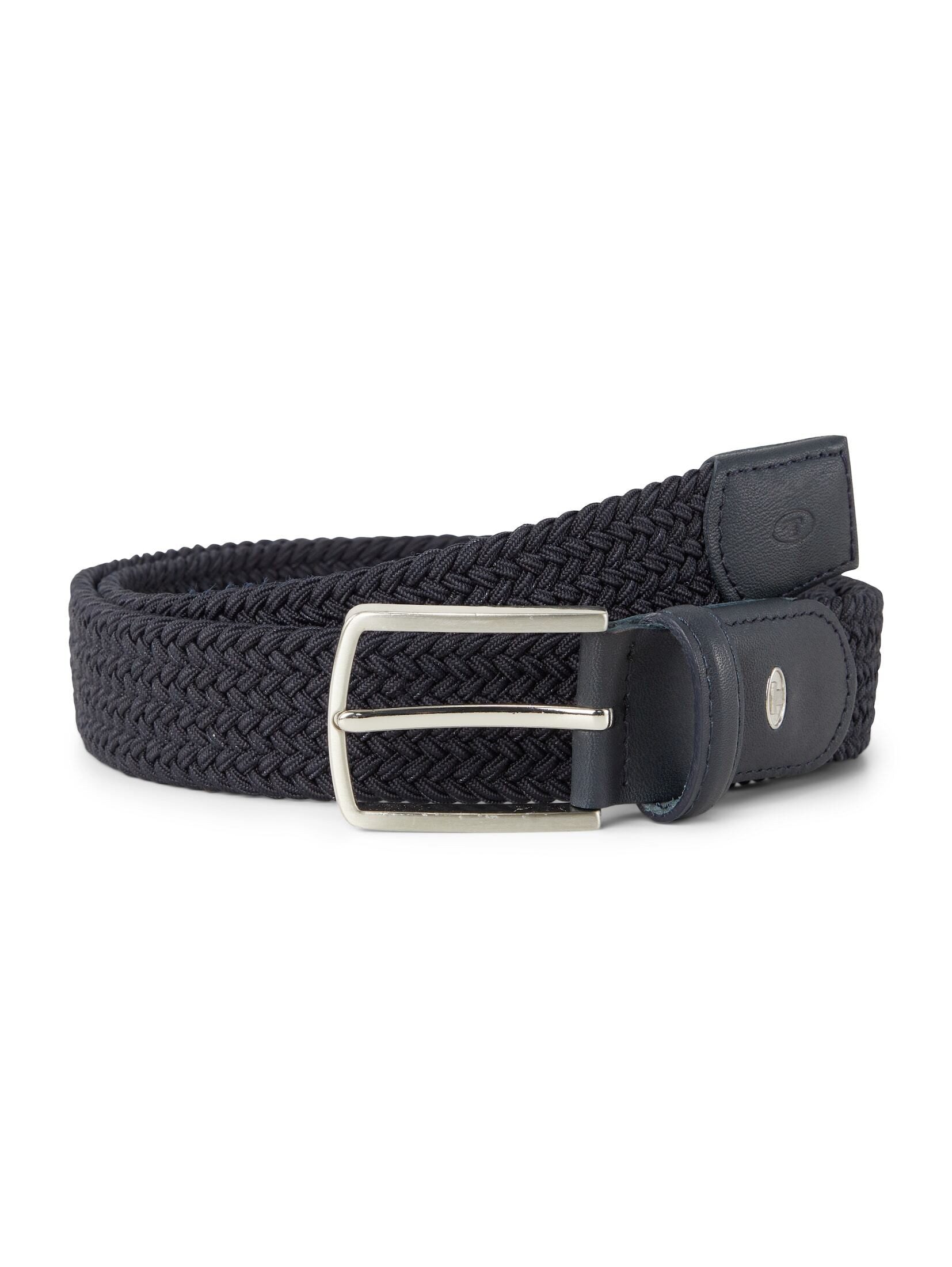 TOM TAILOR Flechtgürtel Belts TTALEX elastischer Flechtgürtel mit eckiger Dornschließe