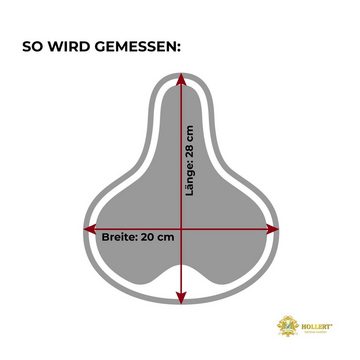 Hollert Sattelbezug, Lammfell Fahrradsattelbezug Sattelüberzug Schwarzwald