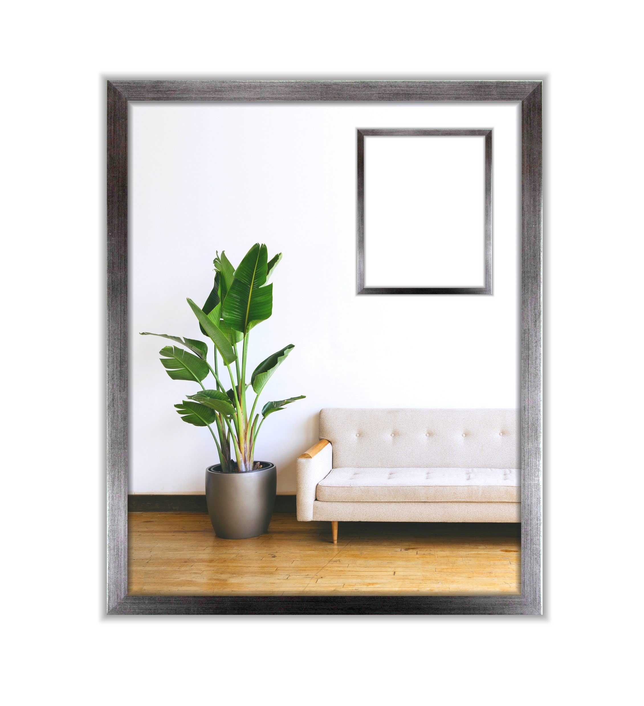 myposterframe Einzelrahmen Bilderrahmen Juliet, (1 Stück), 23,5x68 cm, Silber, Echtholz. € 38,64