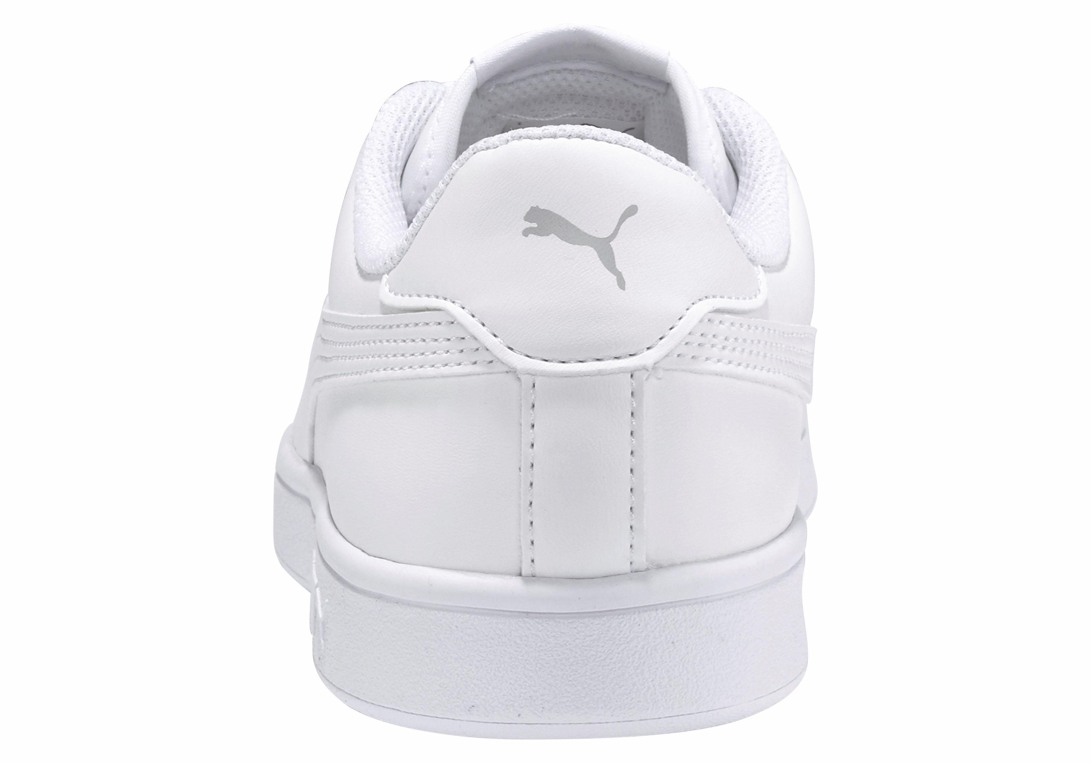 PUMA SMASH V2 L Sneaker atmungsaktives Obermaterial aus Leder und Synthetik, Schnürung