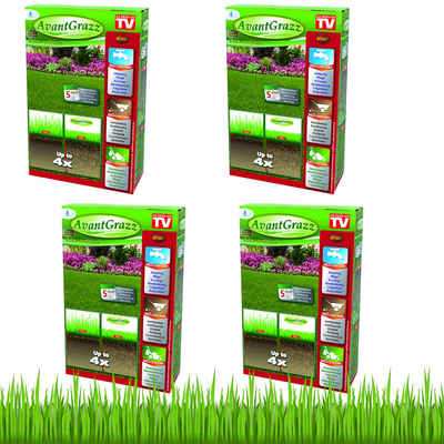 Best Direct® Blumenerde Avant Grazz® - Rasensamen Saat, (Spar Set, 4-St., 1er, 2er oder 4er Pack), für besonders strapazierfähigen Rasen, für 40 m² Fläche, 1kg
