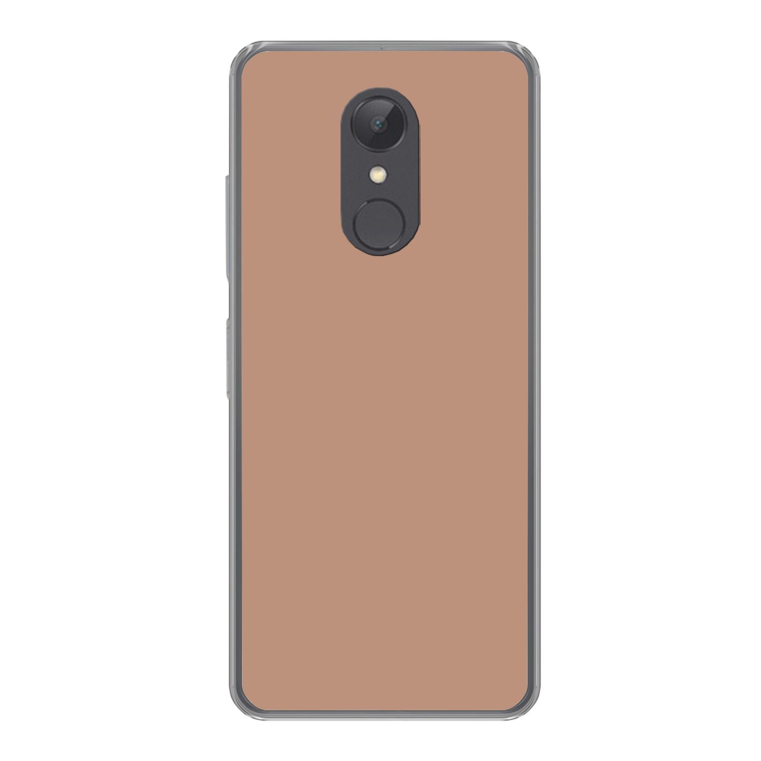 MuchoWow Handyhülle für Xiaomi Redmi 5 Beige - Farbe - Rosa, Phone Case, Silikon, Schutzhülle Dünn