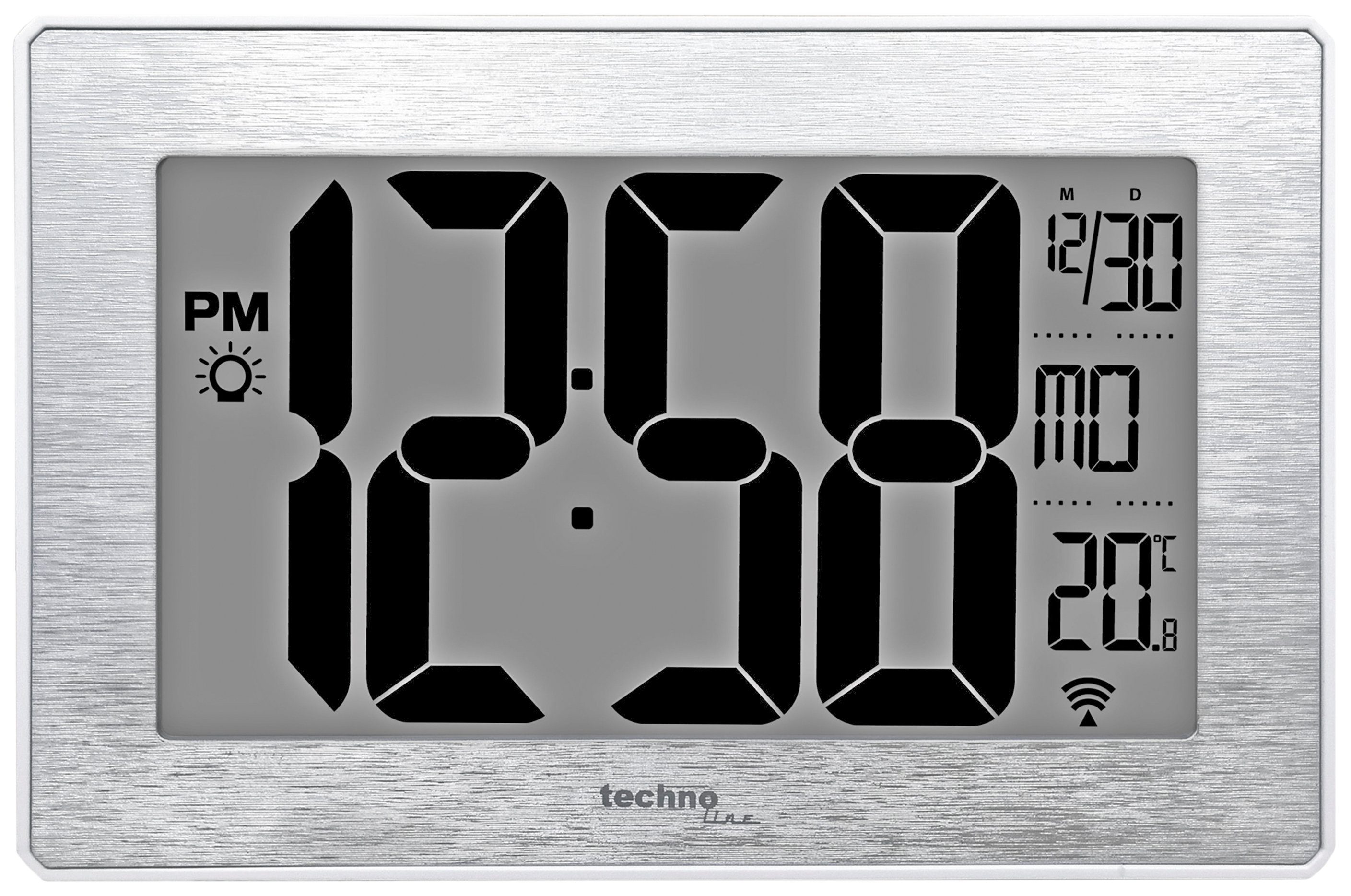 technoline Funkwanduhr WS Temperaturanzeige) (mit 8019