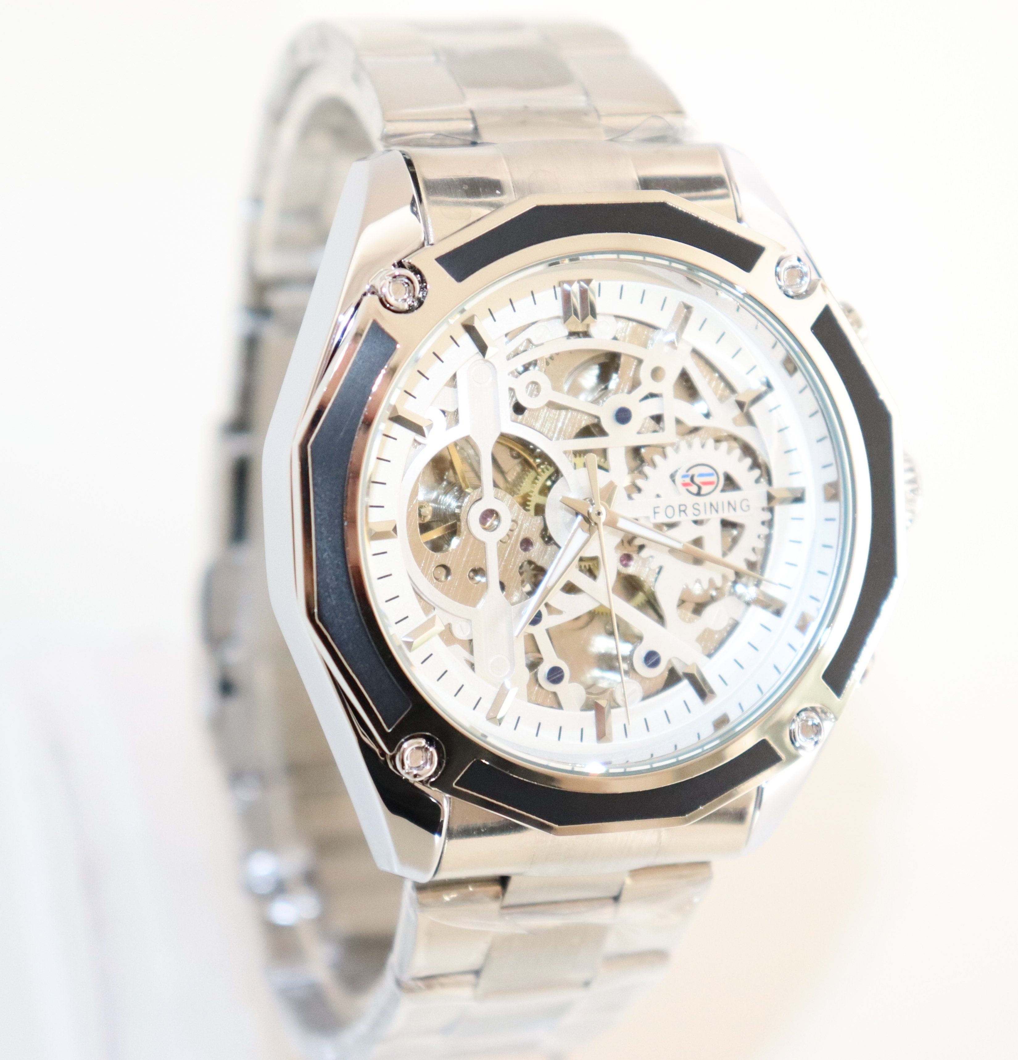 Rötting Design Automatikuhr Herrenuhr Automatikuhr Marke Forsining silberfa günstig online kaufen