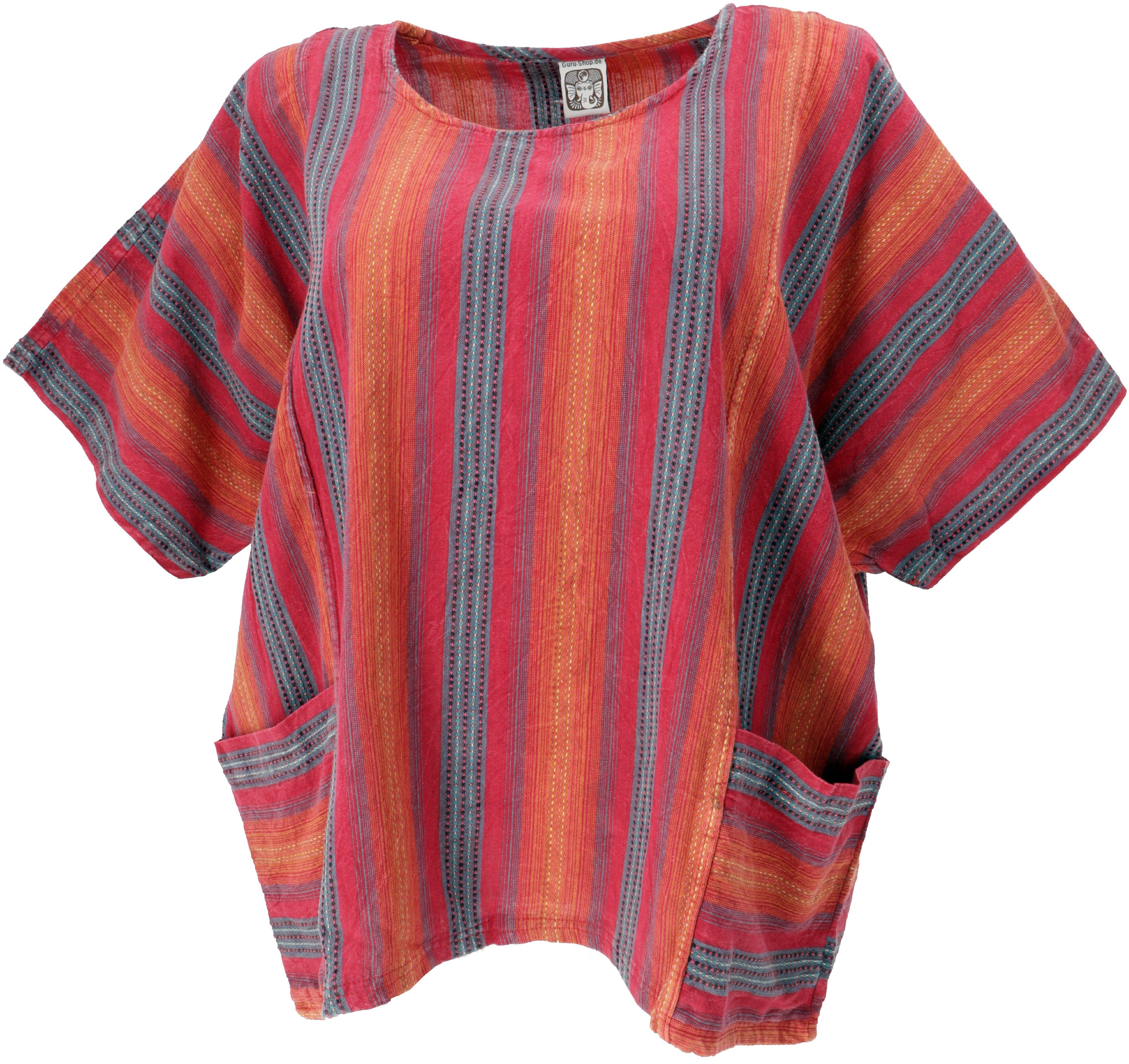 Guru-Shop Longbluse Weites Boho Blusentop mit Fledermausärmeln,.. alternati günstig online kaufen