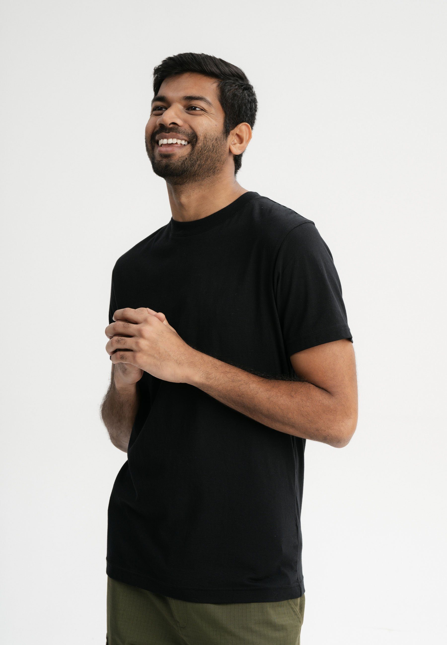 MELA Kurzarmshirt Herren T-Shirt AVAN Rundhalsausschnitt günstig online kaufen