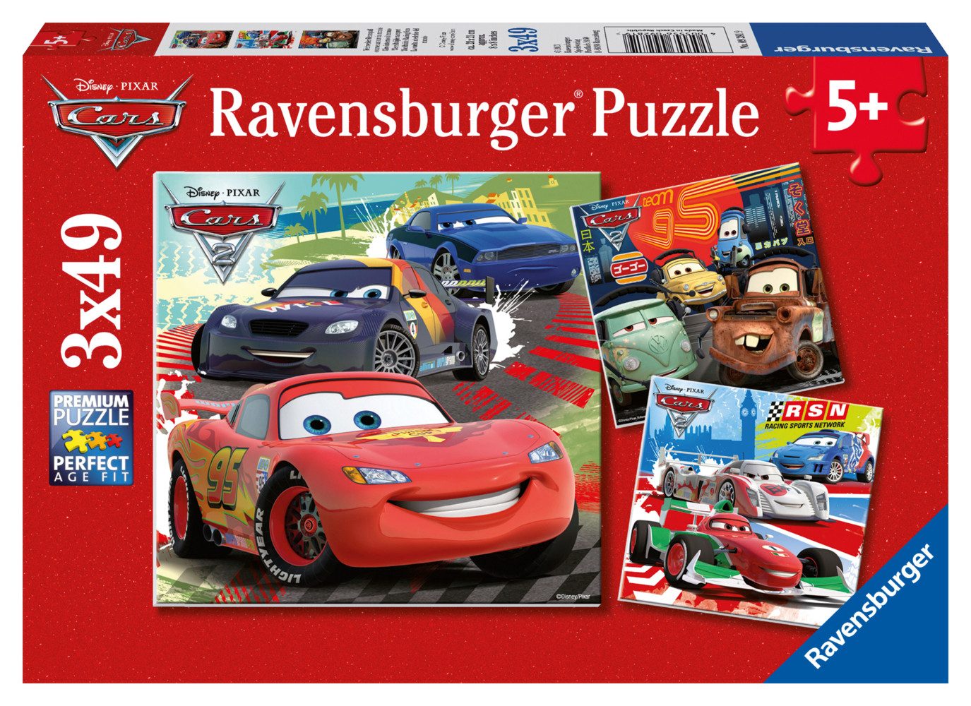 Ravensburger Puzzle Ravensburger Kinderpuzzle - 09281 Weltweiter Rennspaß - Puzzle für..., 49 Puzzleteile