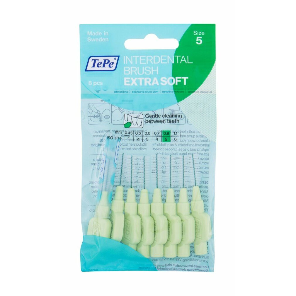 TePe Interdentalbürsten Interdentalbürste Extra Soft Grün ISO Gr. 5