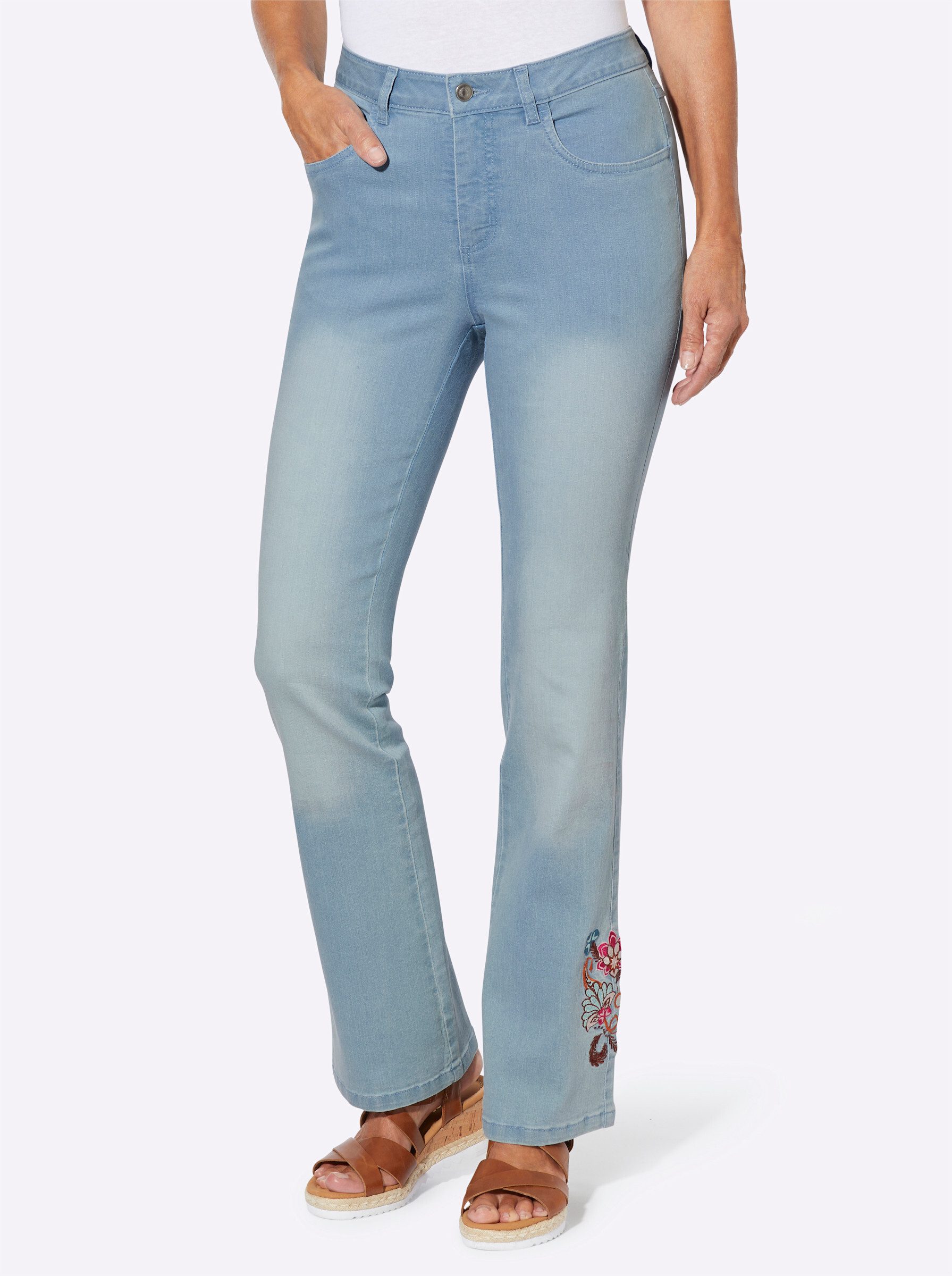 Bequeme Jeans Jeans leicht vertieft