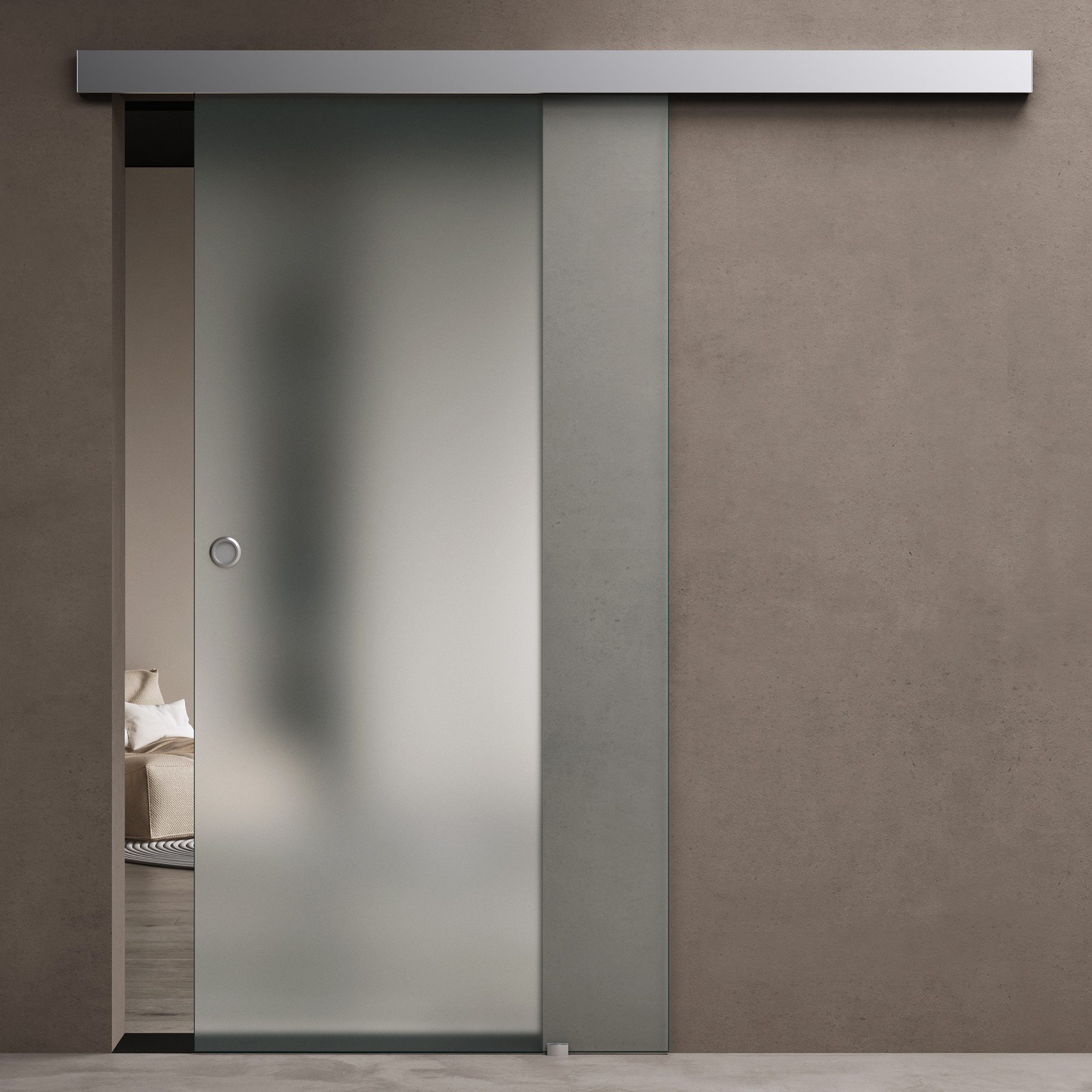 doporro Glasschiebetür Zimmertür glas Schiebetür Glastür ESG Glas Amalfi12