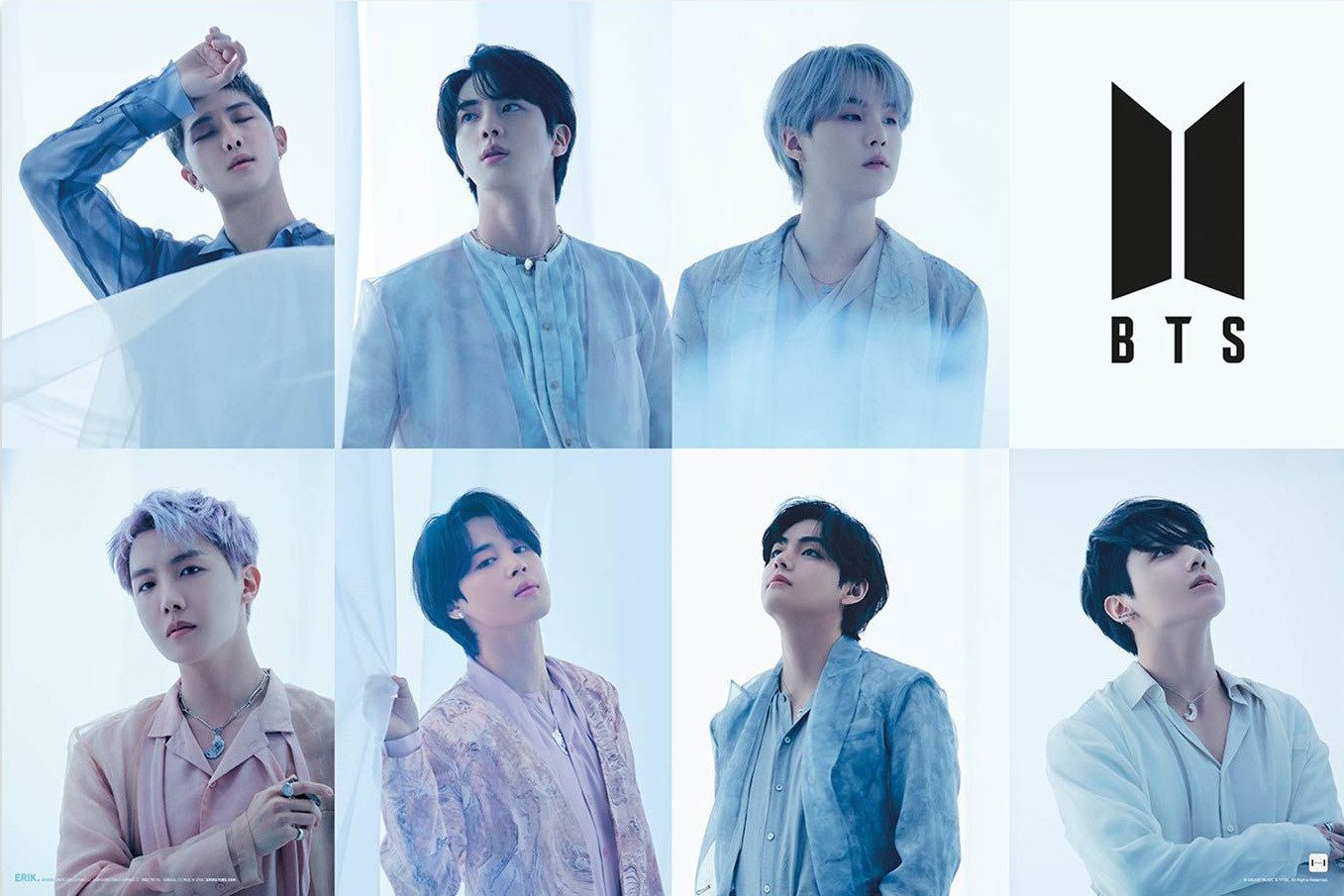 Poster BTS - Collage white - günstig online kaufen
