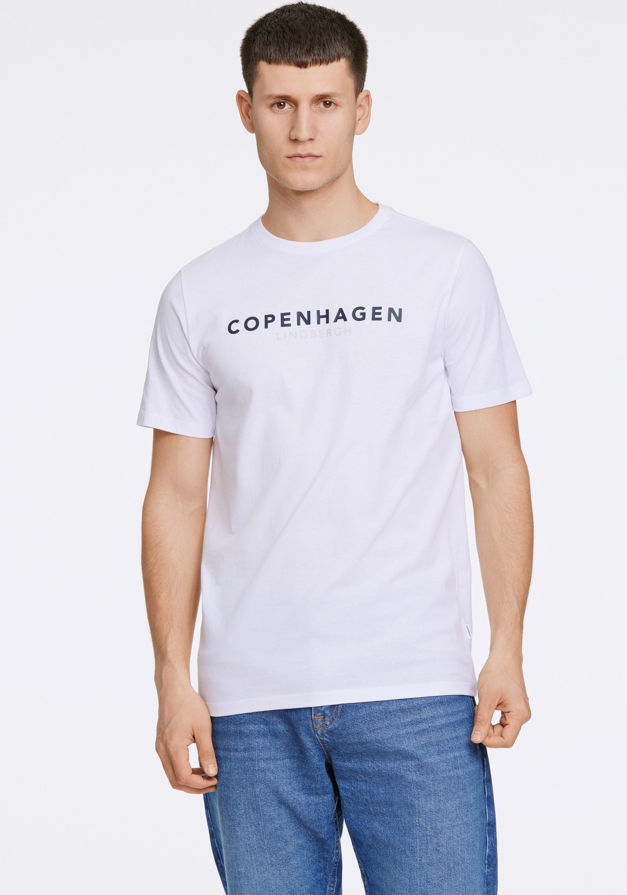 LINDBERGH Kurzarmshirt T-Shirt (Kurzarm) Relaxed Fit