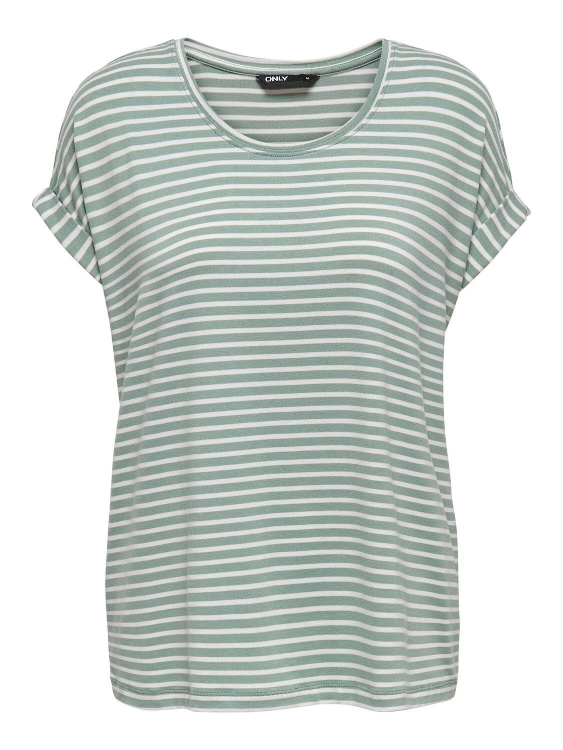 ONLY T-Shirt ONLMOSTER STRIPE S/S O-NECK TOP JRS NOOS günstig online kaufen
