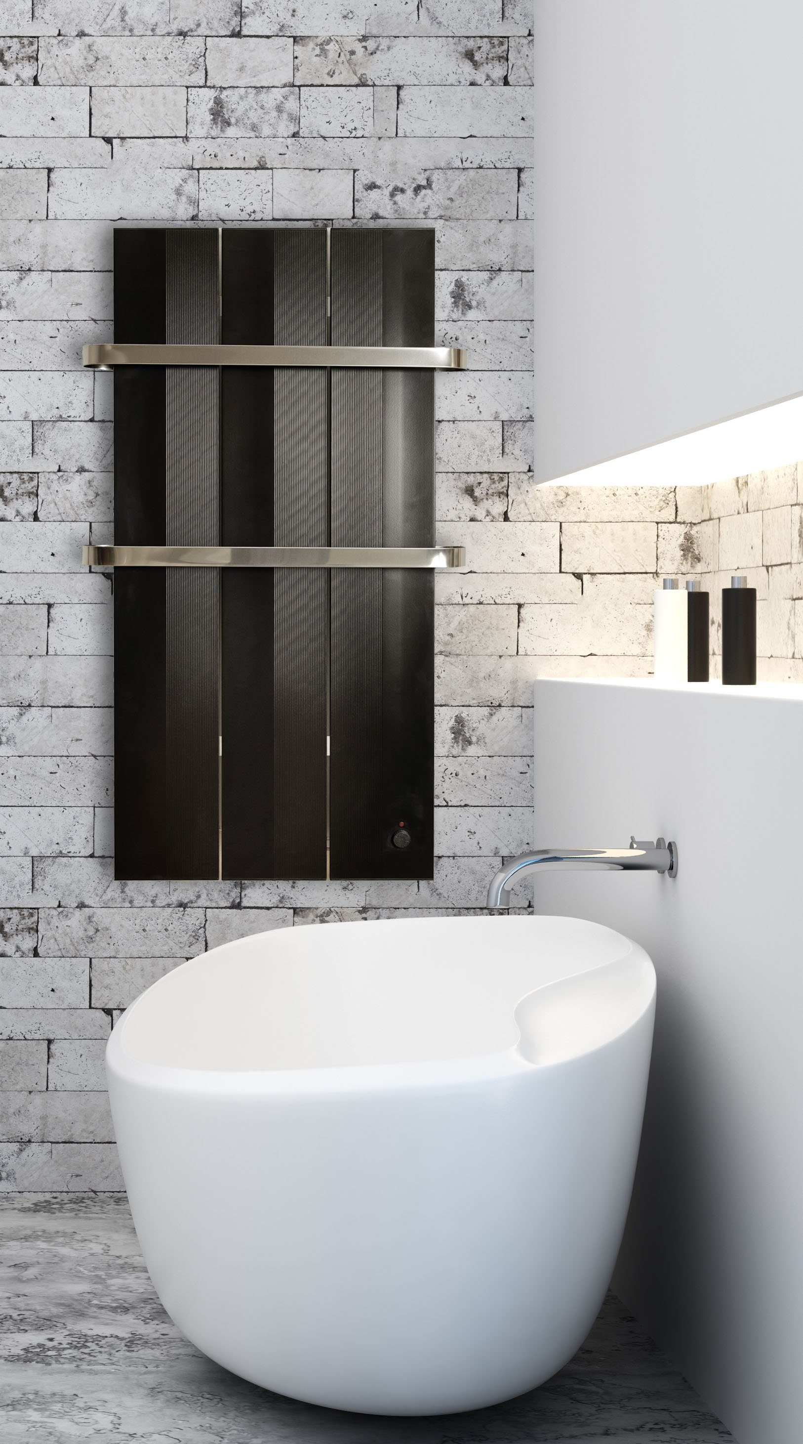 Finesa Elektrischer Badheizkörper Wärmeabgabe 400-750, W-Termostat, 5 Jahre günstig online kaufen