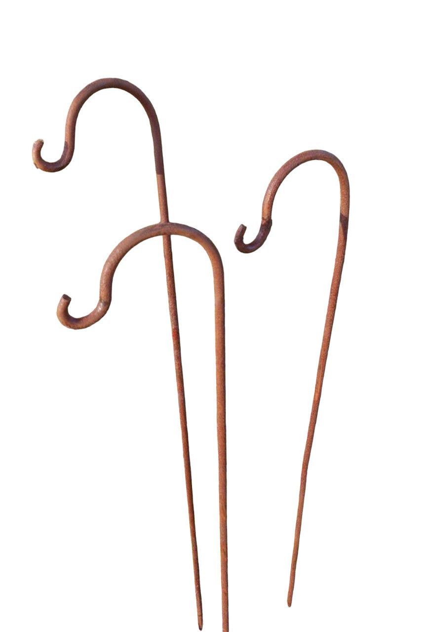 Deko-Impression Gartenstecker 3er-Set Gartenstab m. Haken Laternenhaken Eis günstig online kaufen