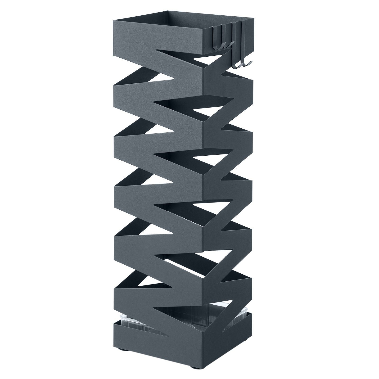 SONGMICS Schirmständer, quadratischer Schirmständer mit Haken günstig online kaufen