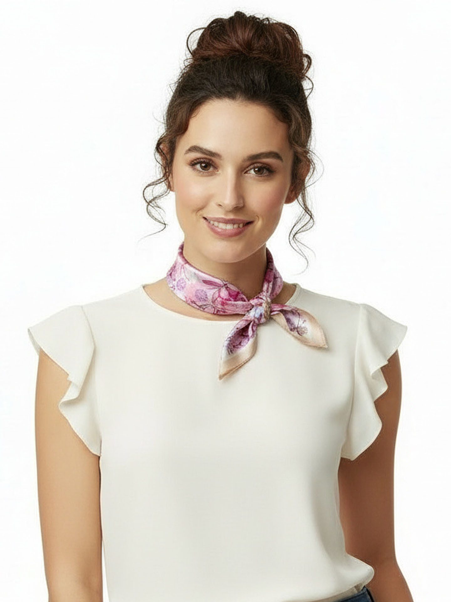 Moschen-Bayern Halstuch Halstuch Damen Herren Nickituch Seidentuch Seidenhalstuch Pink Blau