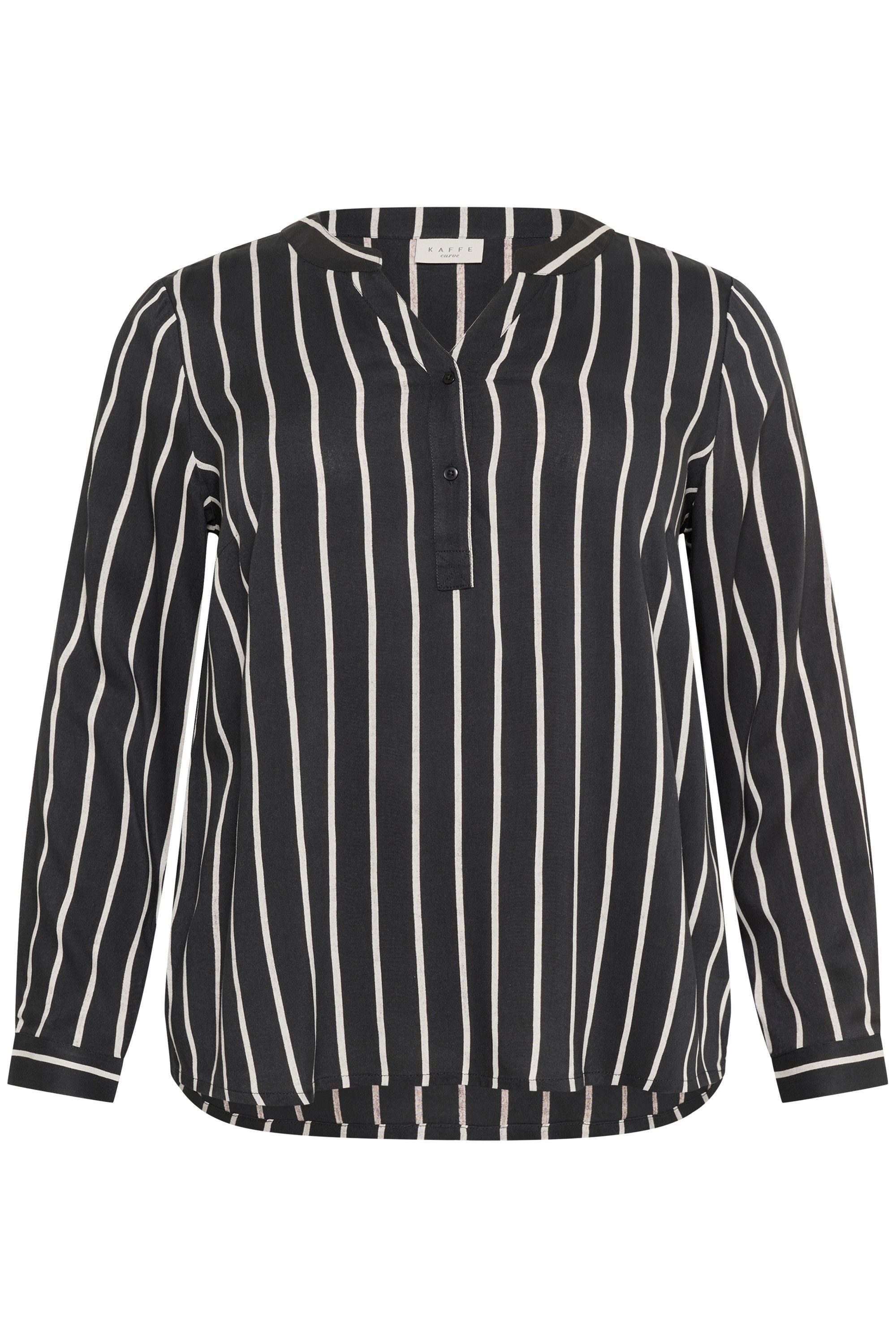 KAFFE Curve Langarmbluse Langarm-Bluse KCsida Große günstig online kaufen