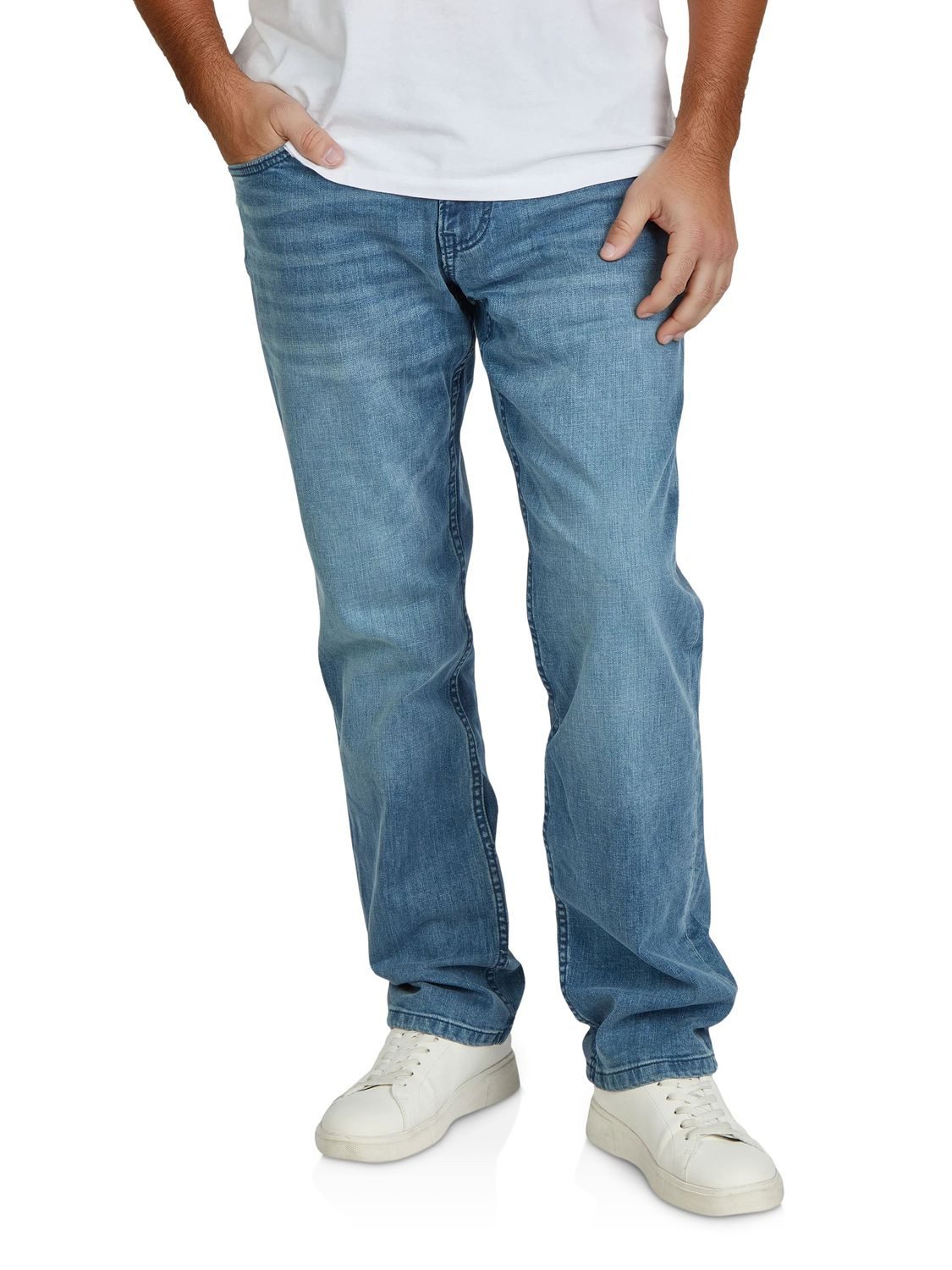 TOM TAILOR Straight-Jeans Herren Jeanshose Marvin Regular Fit Denim Hose mi günstig online kaufen