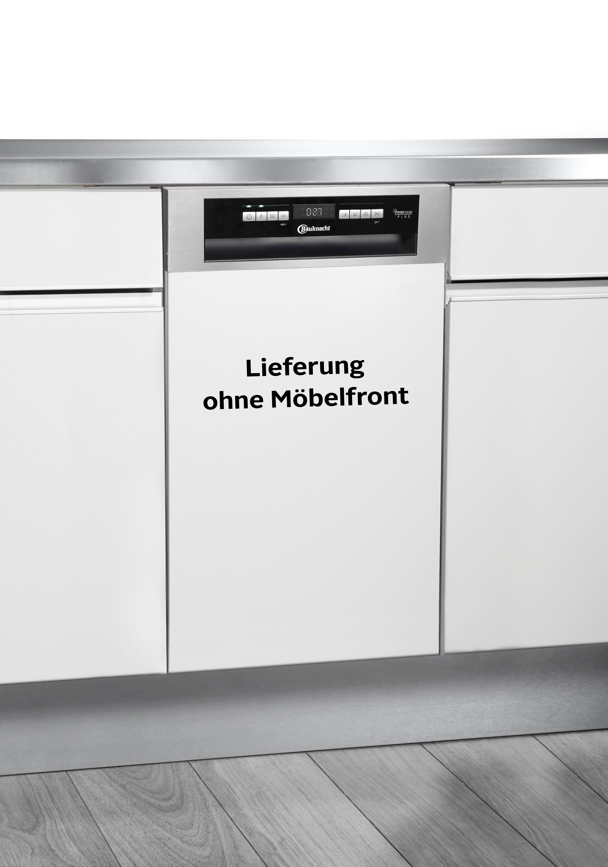 BAUKNECHT teilintegrierbarer Geschirrspüler BSBO 3O21 PF X (2), 10 Maßgedecke, PowerClean Hochdruckdüsen – reinigt hartnäckigste Verschmutzungen