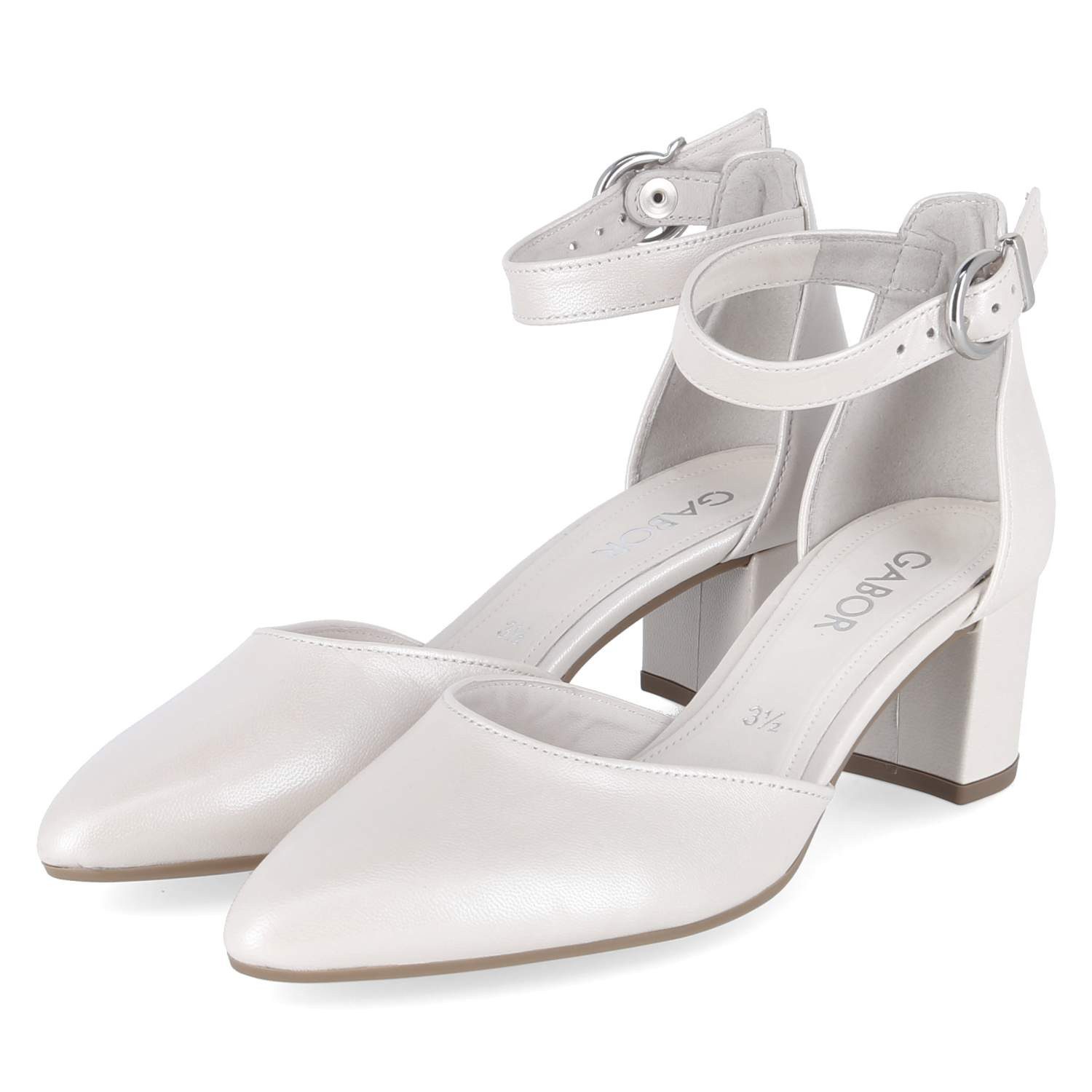 Gabor Gabor 81.340.60 Damen Glattleder weiss Keilpumps