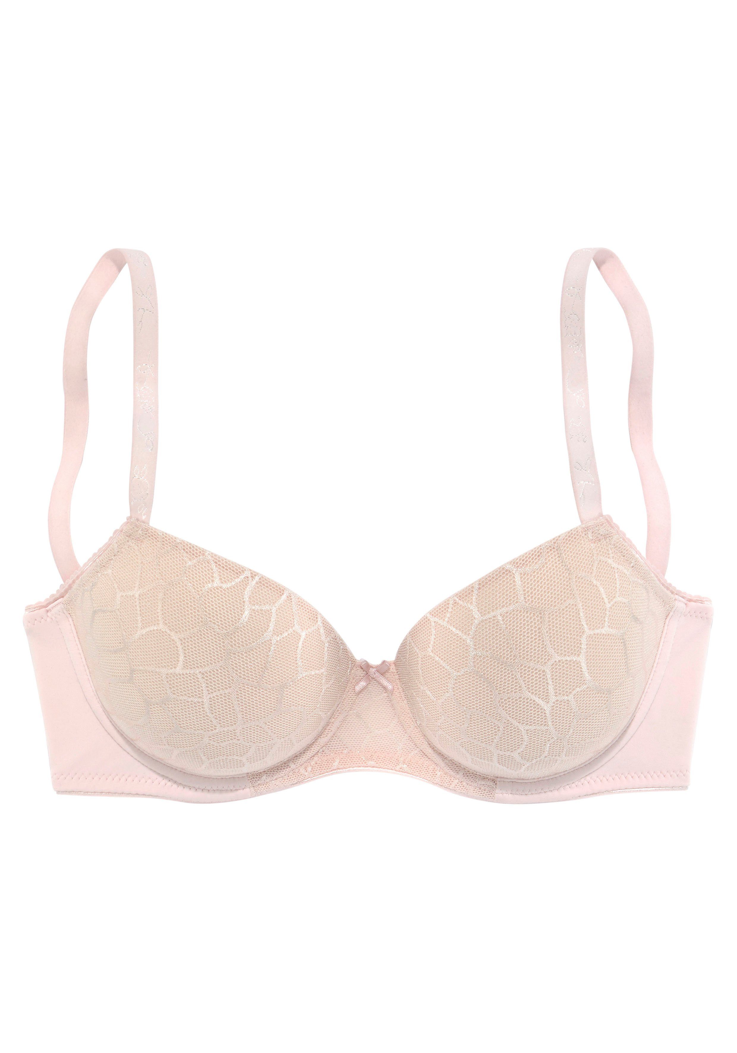 LASCANA Schalen-BH Chiara mit graphischem Netz-Muster, Dessous – ideal für große Größen – Bild 2 von 5