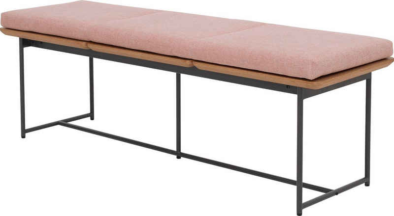 COUCH♥ Bettbank »Bankier«, aus MDF, mit pflegeleichtem feinen Webstoff Bezug, Breite 140 cm