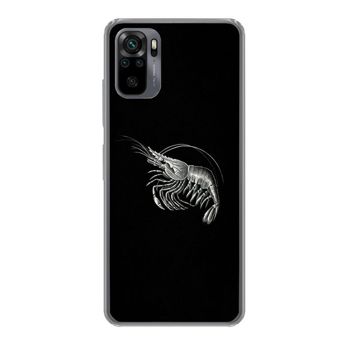 MuchoWow Handyhülle Shrimps - Vintage - Ernst Haeckel - Tiere - Kunst Phone Case Handyhülle Xiaomi Redmi Note 10 Pro Silikon Schutzhülle