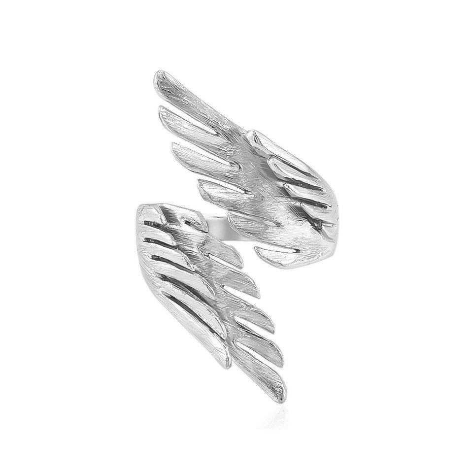 Silberring Geflügelte Eleganz 925 Silber Verstellbarer Ring