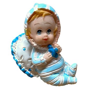 DekoTown Streudeko Set Baby Taufe Mädchen Rosa Hellblau 4cm, 2 St.