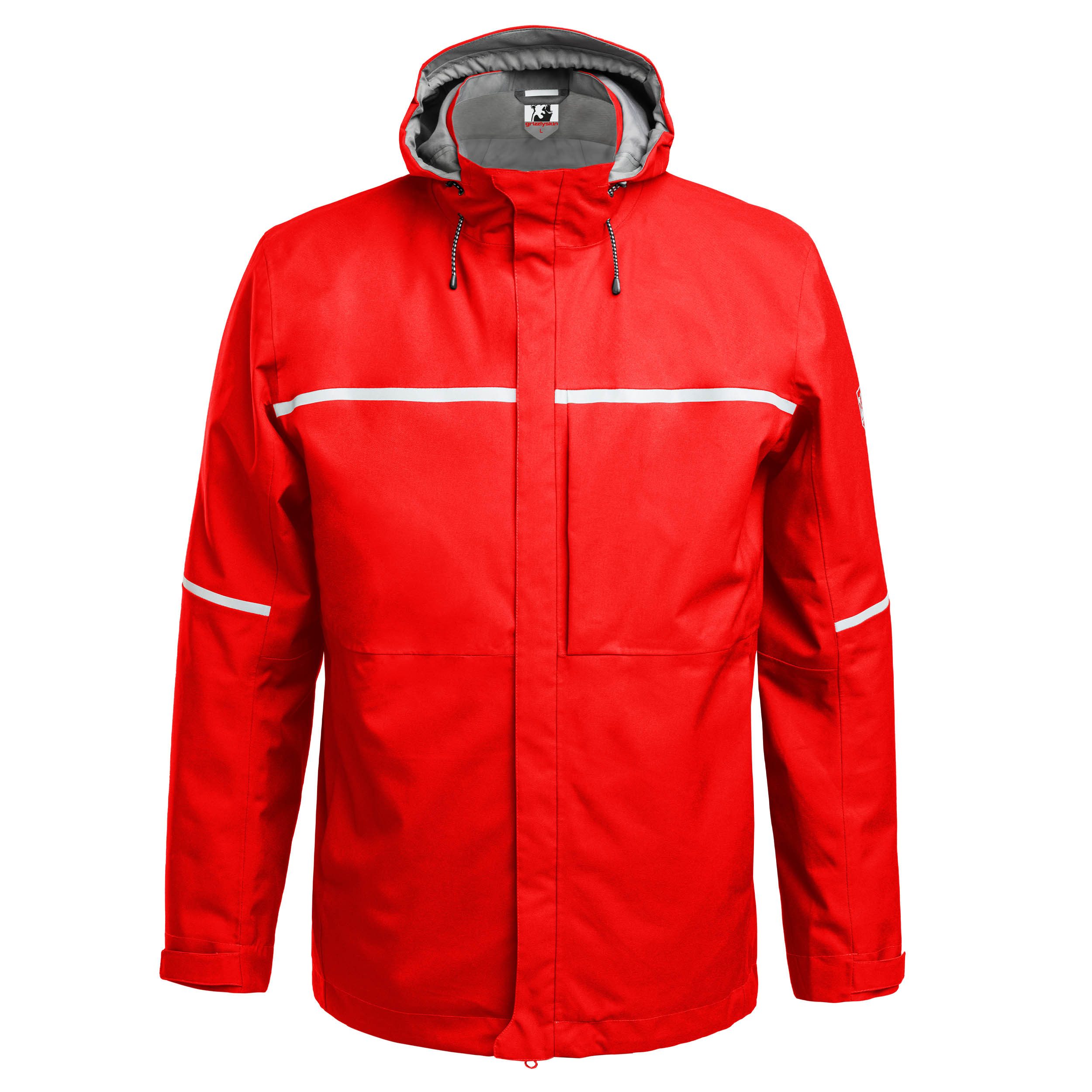 Hardshelljacke wetterfeste Hardshelljacke, Reflex-Regenjacke mit justierbarer Kapuze