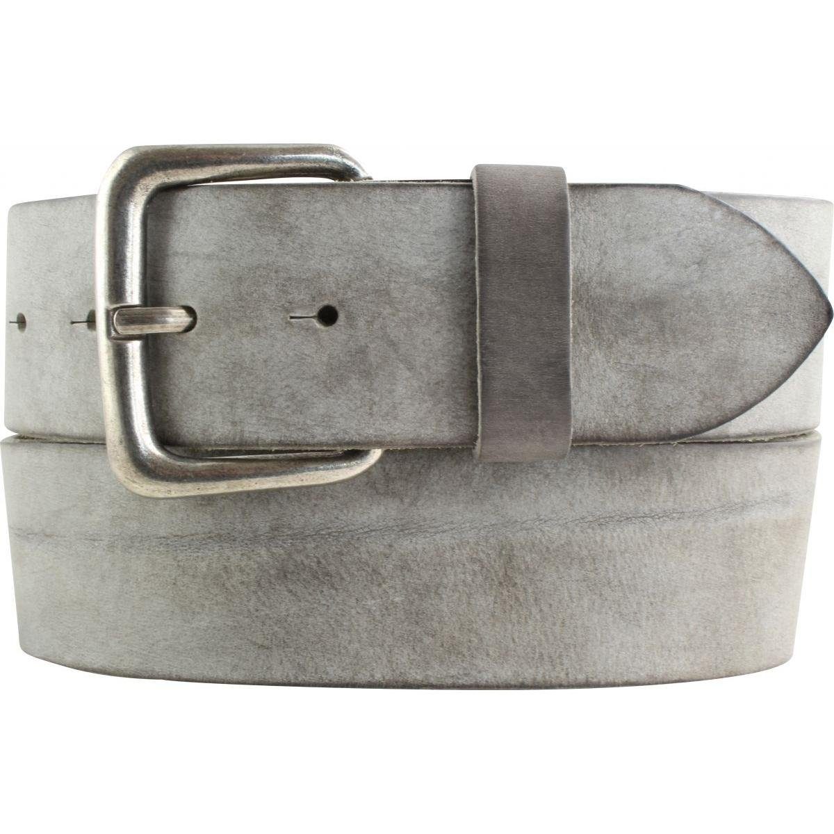 BELTINGER Ledergürtel Gürtel aus weichem Vollrindleder Used-Look 5 cm - Jeans-Gürtel mit mas (1-St)
