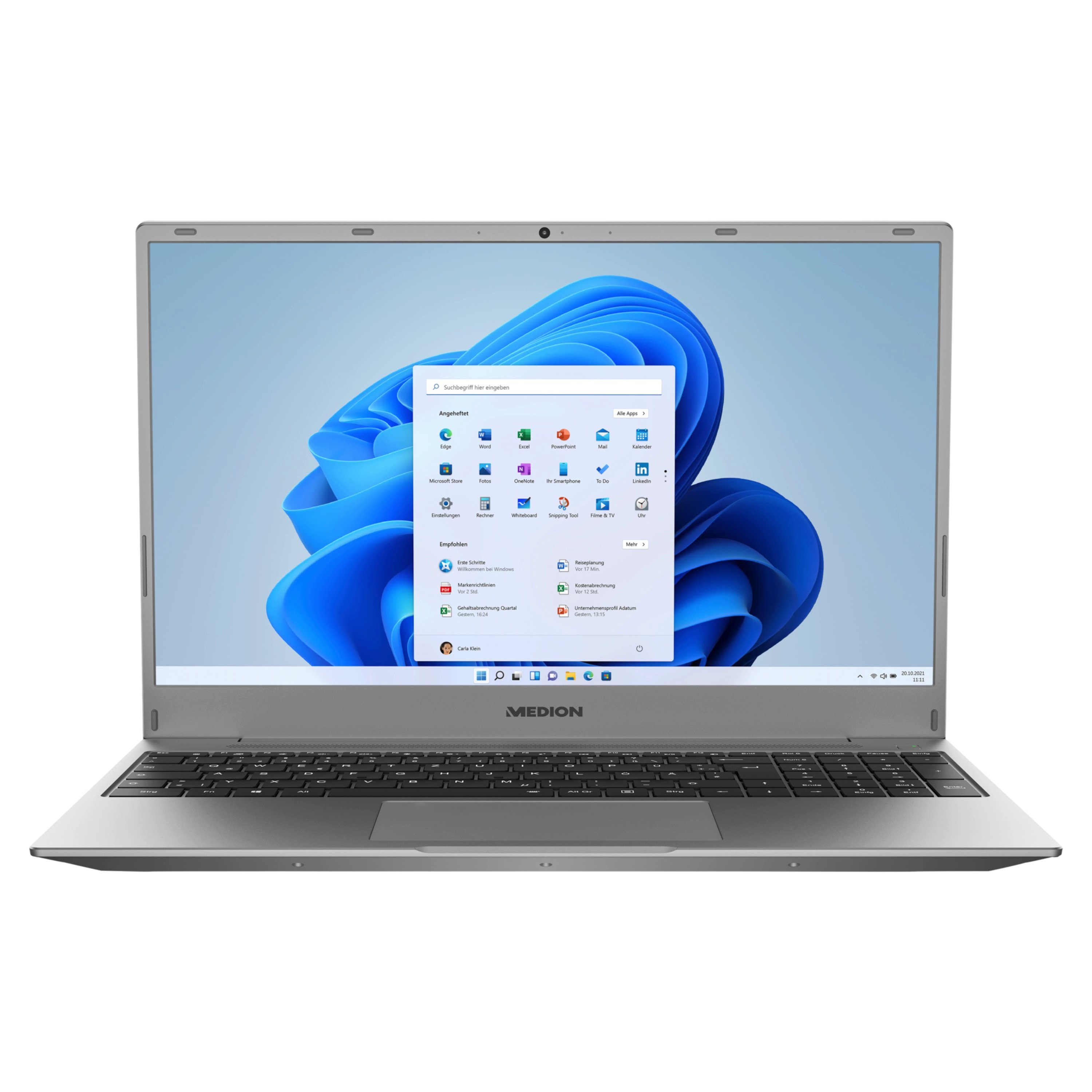 Medion® E16402 Notebook (40.7 cm/16 Zoll, Intel Core i3 1115G4, Intel® UHD, 512 GB SSD, Full-HD Display, 8GB, Windows 11)