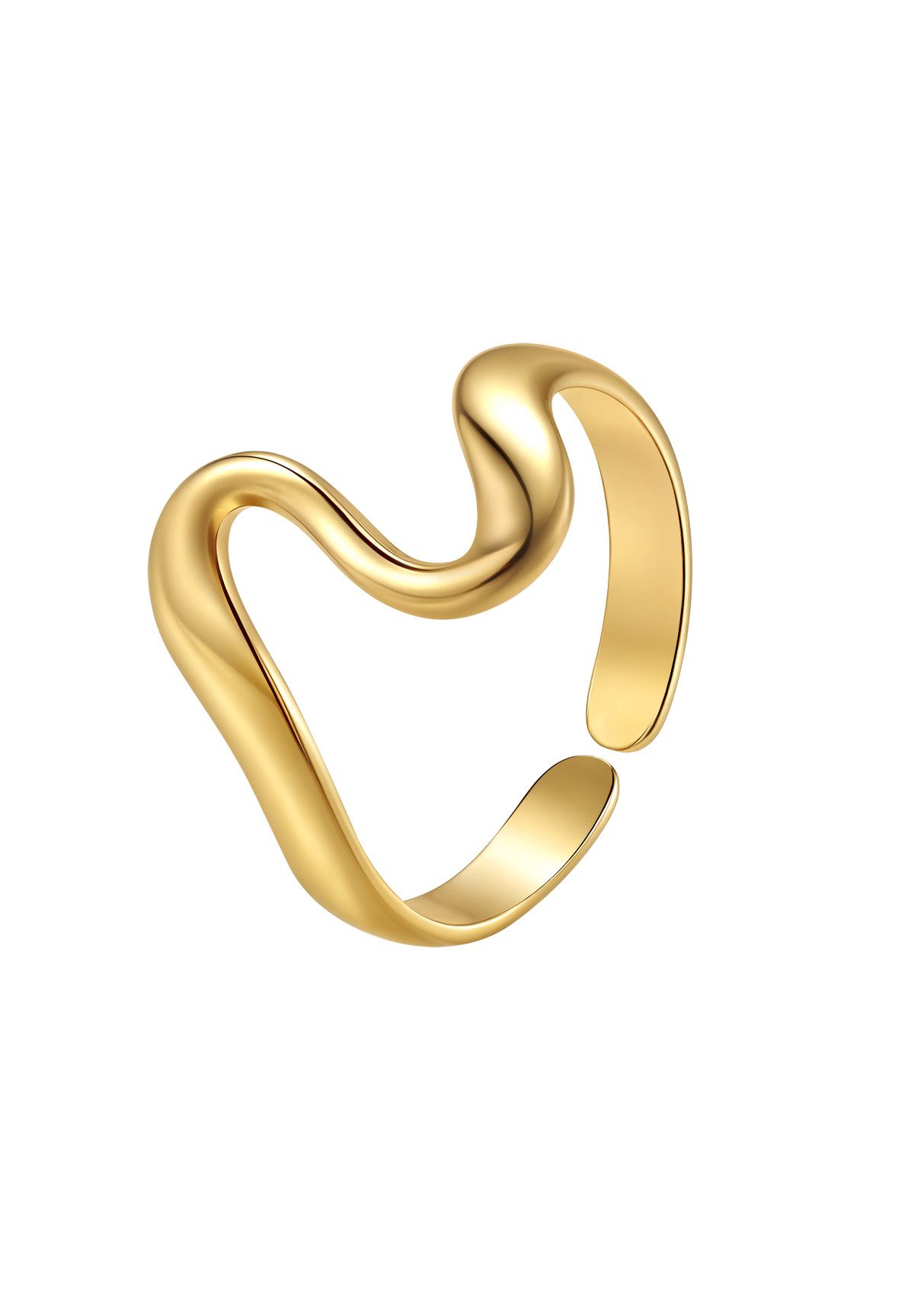 Hey Happiness Fingerring Abstraktes Band, Offener günstig online kaufen