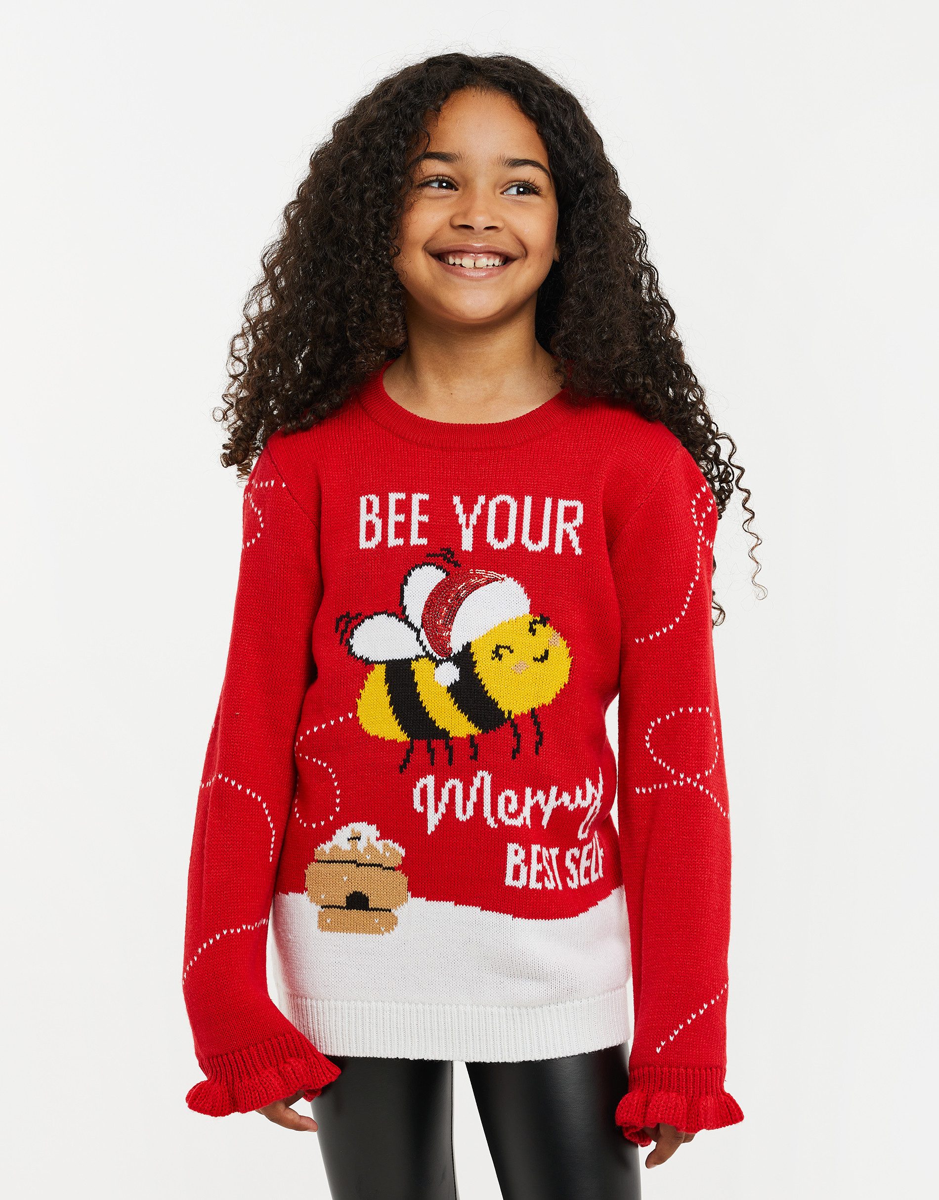 Threadgirls Rundhalspullover mit tollem Weihnachts-Design
