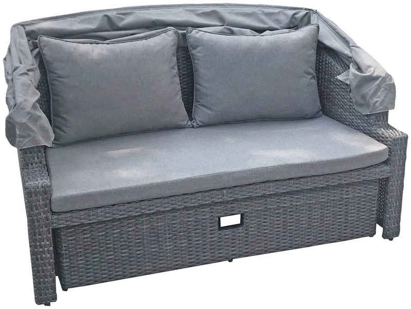 Garden Pleasure Loungesofa MONTE CARLO, mit ausklappbarem Sonnendach